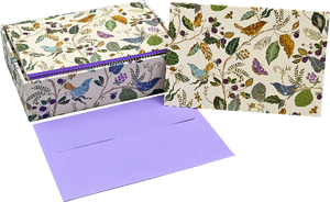 Birds And Berries Blank Notecards