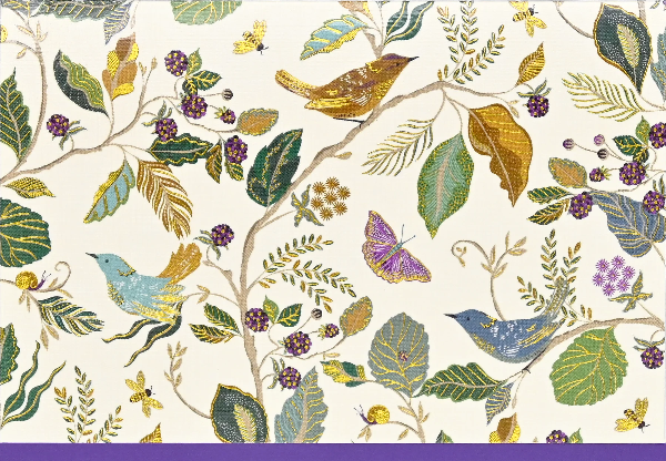 Birds And Berries Blank Notecards