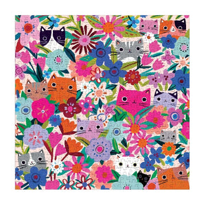 Mudpuppy 500 Piece Puzzle | Blooming Cats