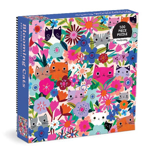Mudpuppy 500 Piece Puzzle | Blooming Cats