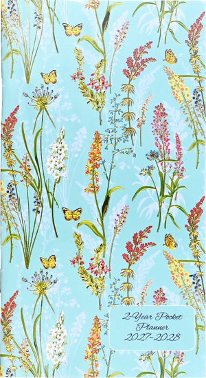 2027-28 Peter Pauper 2-Year Pocket Planner | Blooms & Butterflies