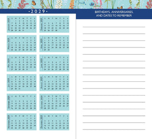 2027-28 Peter Pauper 2-Year Pocket Planner | Blooms & Butterflies