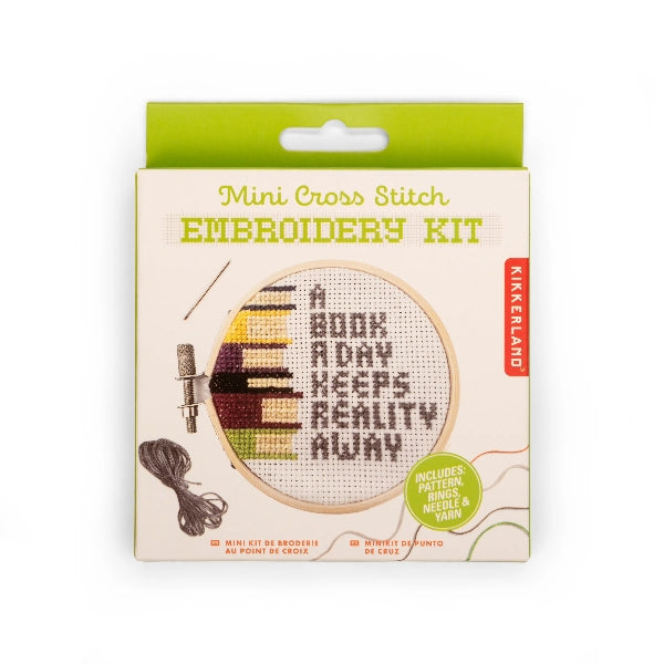 A Book A Day Mini Cross Stitch Embroidery Kit