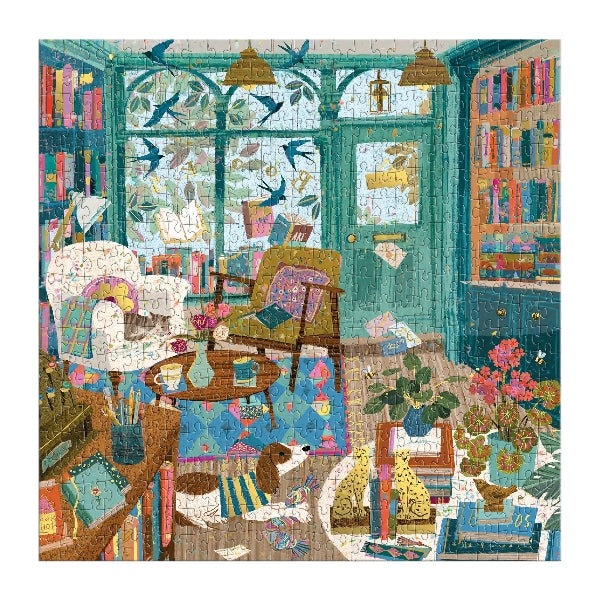 Galison 500 Piece Puzzle | Bookstore Afternoon