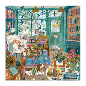 Galison 500 Piece Puzzle | Bookstore Afternoon