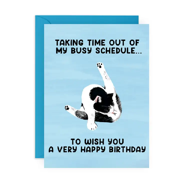 Busy Schedule Birthday Card