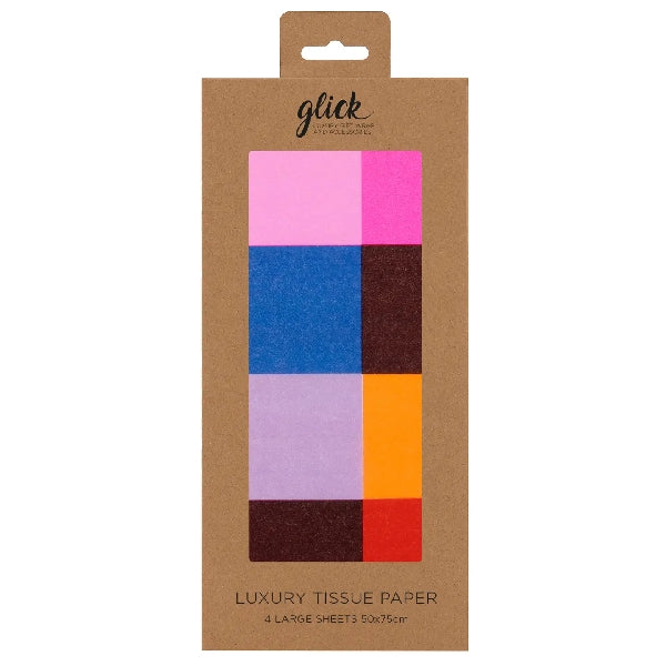 Colour Hub Check Tissue Paper