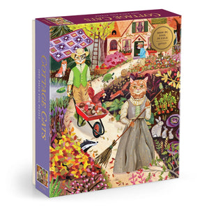 Galison 1000 Piece Puzzle | Cottage Cats