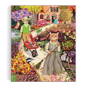 Galison 1000 Piece Puzzle | Cottage Cats