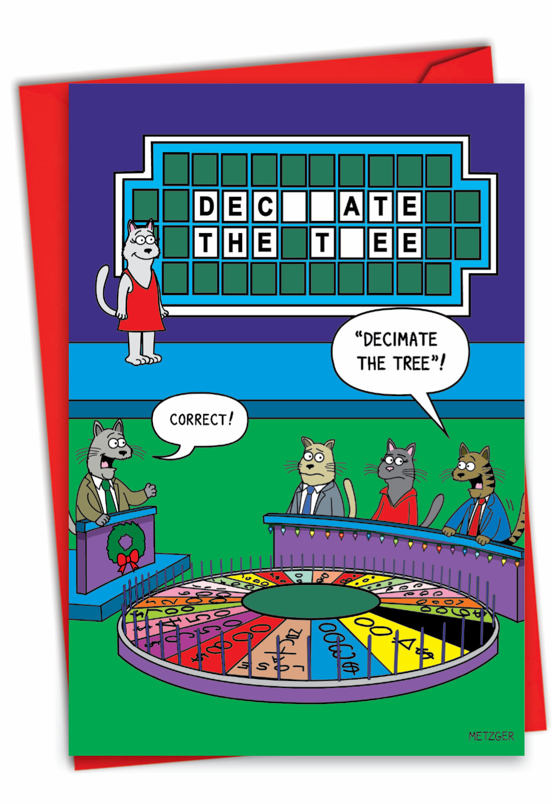 Decimate The Tree Christmas Card