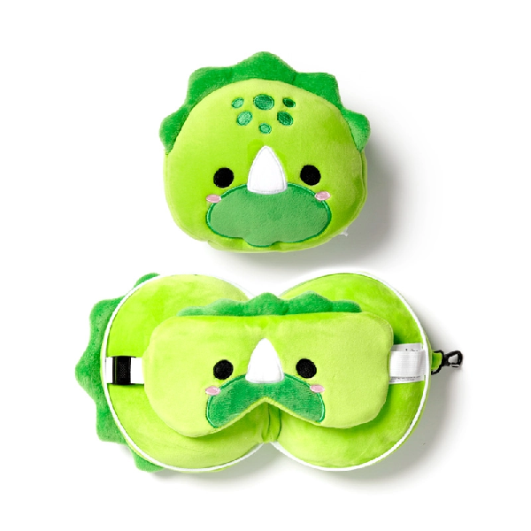 Relaxeazzz Kids & Adult Travel Pillow | Dinosaur
