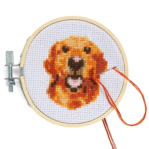 Mini Dog Cross Stitch Embroidery Kit