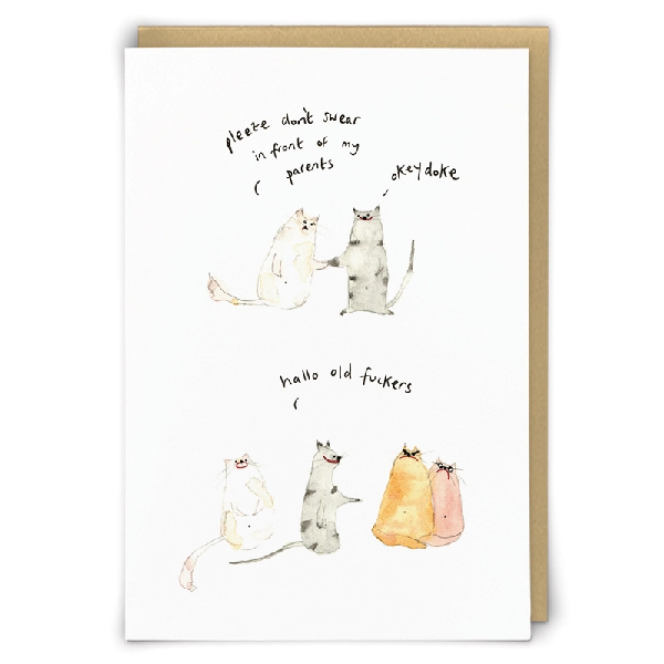 Please Don't Swear Blank Humour Card