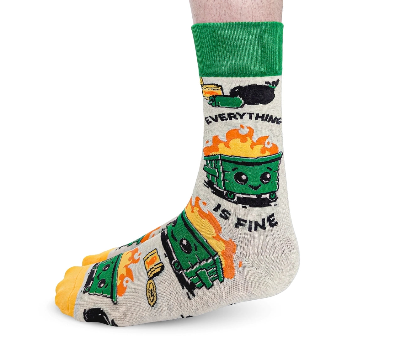 Dumpster Fire Men's Socks