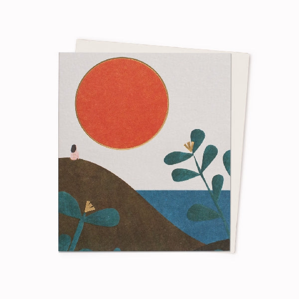 Dune Sunset Blank Art Card