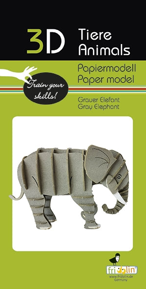 Elephant 3D Paper Model