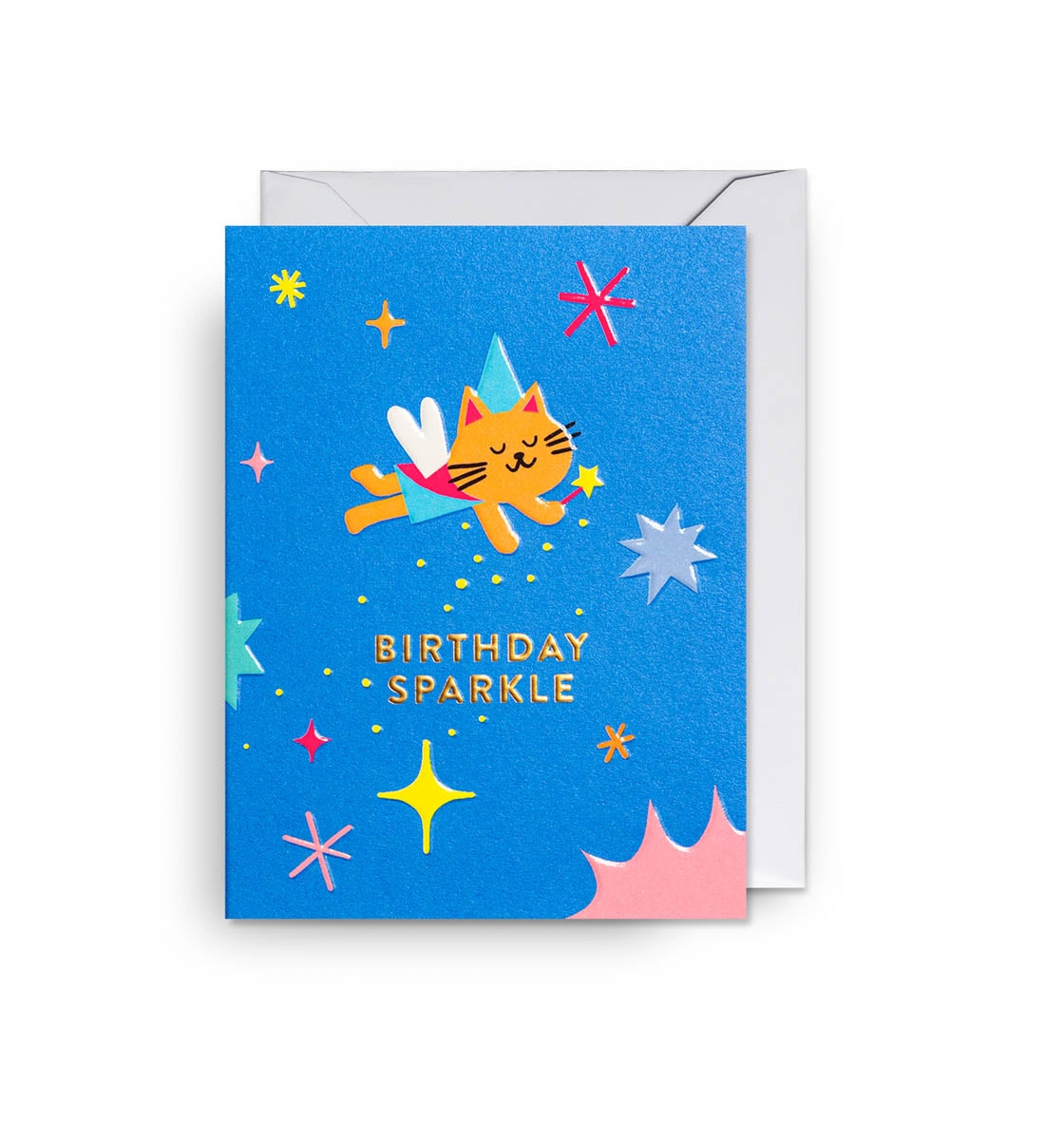 Fairy Cat Sparkles Birthday Card