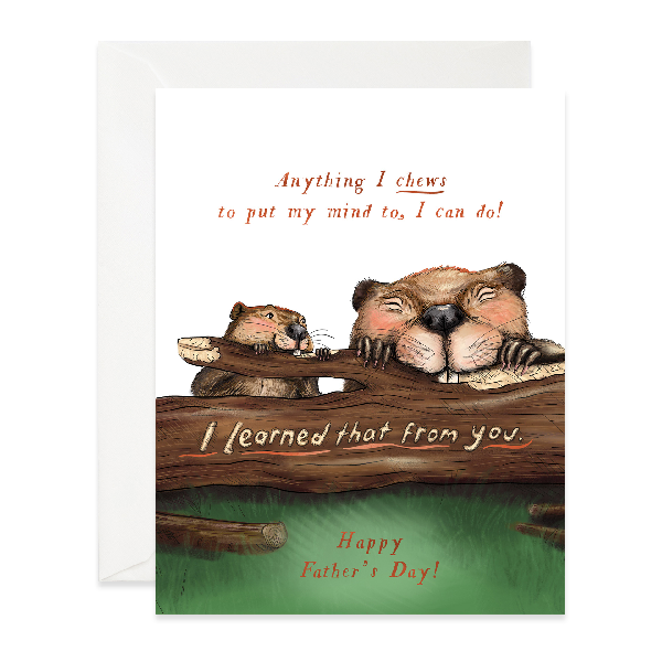 Beavers Father's Day Card