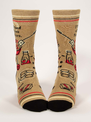 Blue Q Men's Crew Socks | Feed You Fuckers