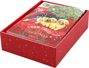 Festive Pups Boxed Holiday Cards | Set of 20
