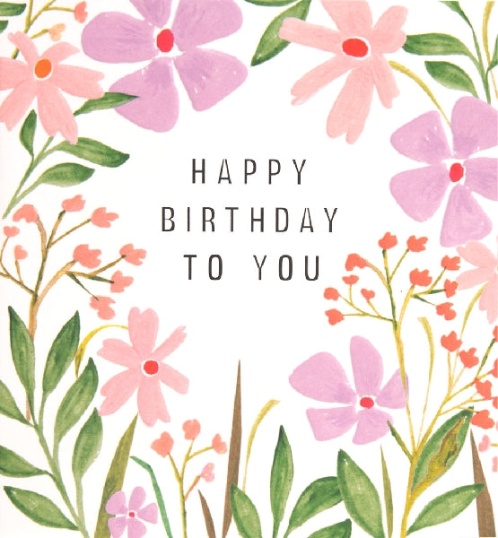 Floral Birthday Card