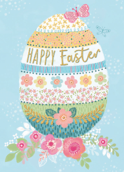 Floral Easter Egg Card