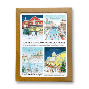 Assorted Boxed French Ottawa Holiday Cards | Set of 8