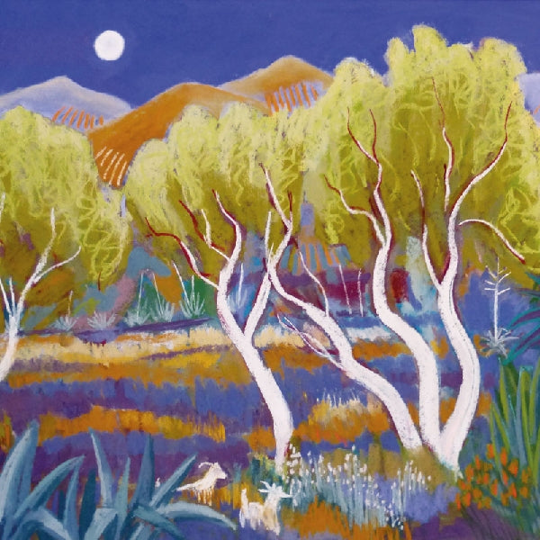 Ghost Trees Mallorca Blank Art Card