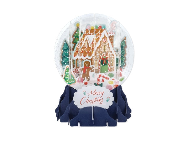 Gingerbread Pop Up Snow Globe Card
