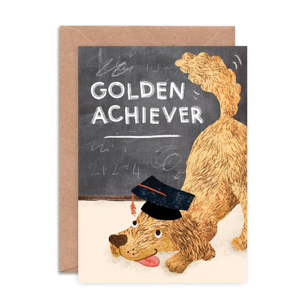 Golden Achiever Graduation Card