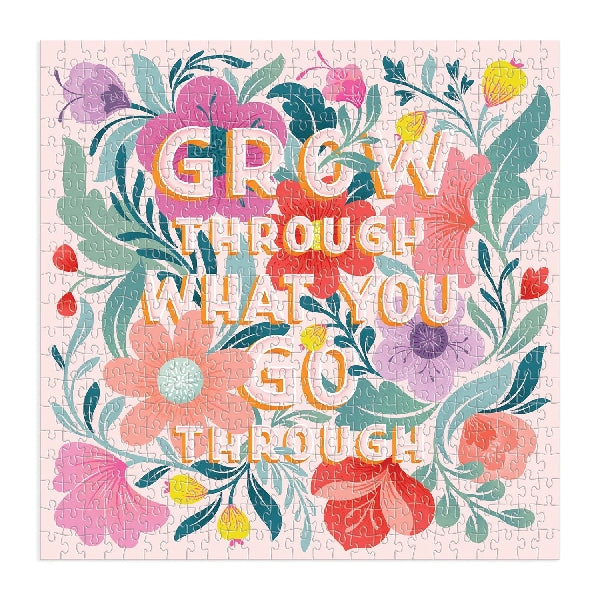 Galison 500 Piece Puzzle | Grow Through What You Go Through