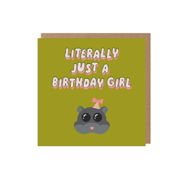 Sad Hamster Birthday Card