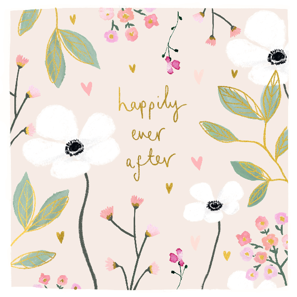 Happily Ever After Wedding Card
