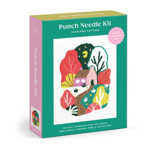 Galison Punch Needle Kit | Highland Cottage