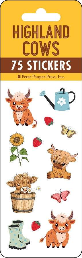 Highland Cows Sticker Set