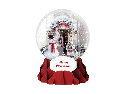 Holiday Door Pop-Up Snow Globe Card