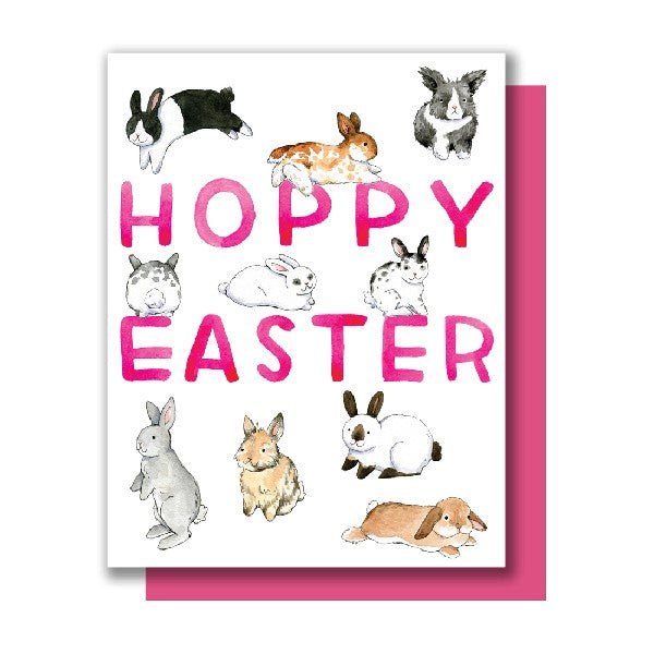 Hoppy Bunnies Easter Card