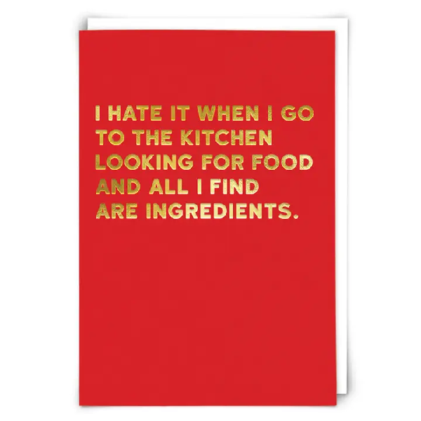 Looking For Food Blank Humour Card