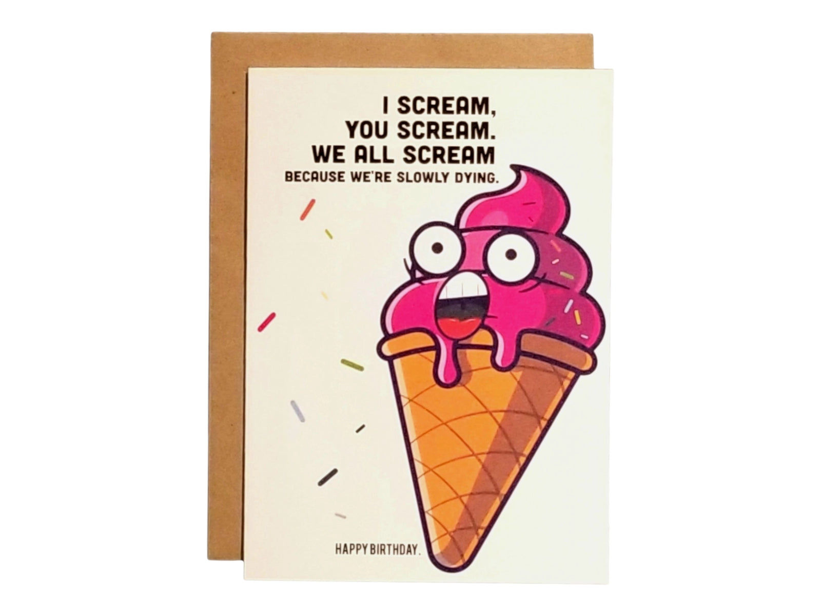 We All Scream Birthday Card