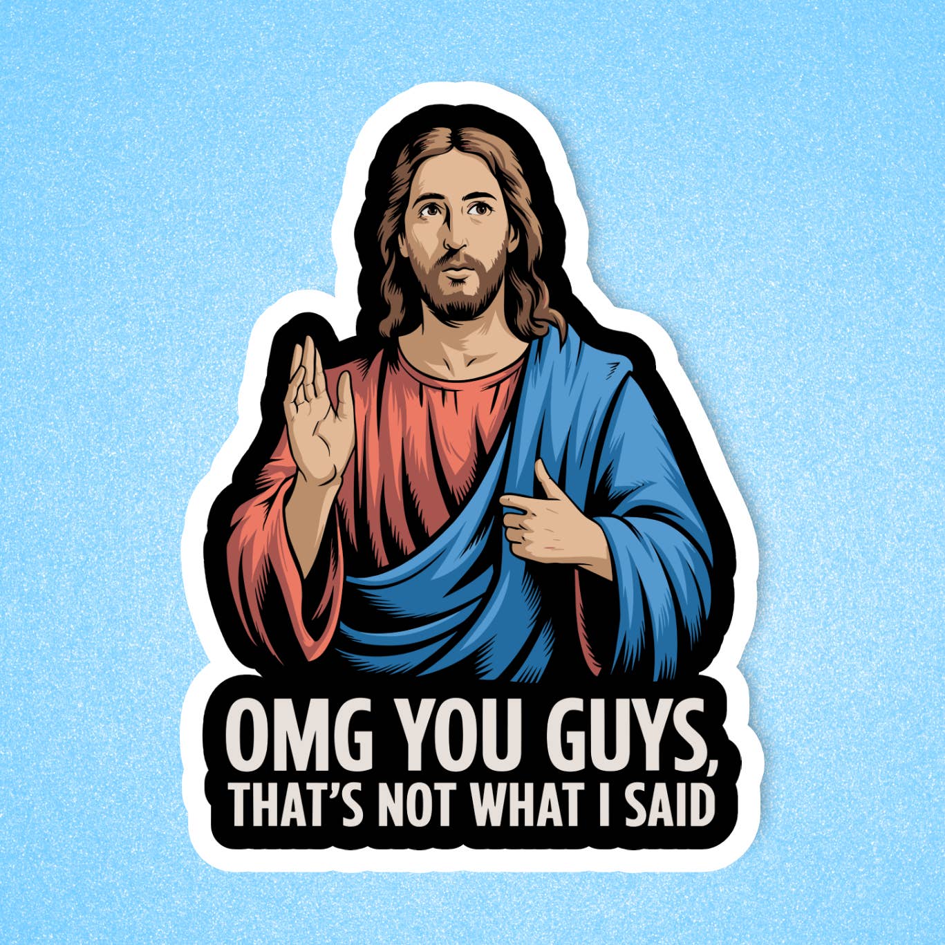 OMG Jesus Sticker