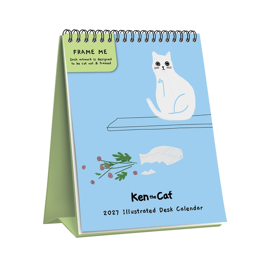 Ken The Cat 2027 Desk Calendar