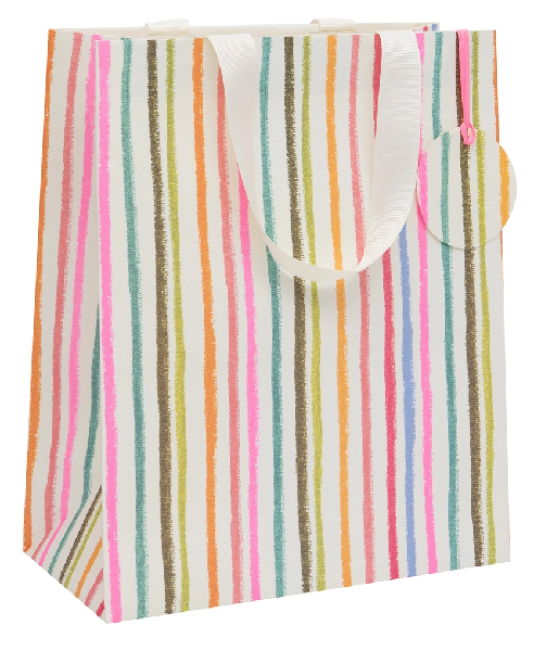 Large Vertical Stripes Gift Bag
