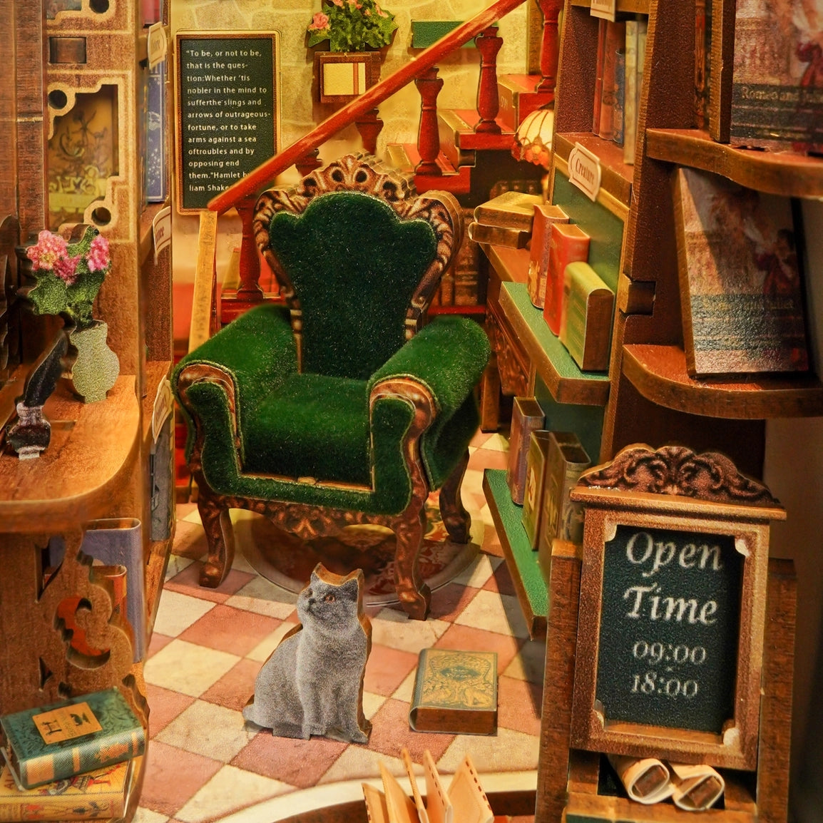 DIY Miniature Book Nook Kit | Left Bank Bookstore