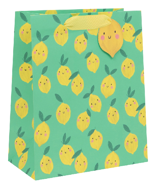 Medium Lively Lemons Gift Bag