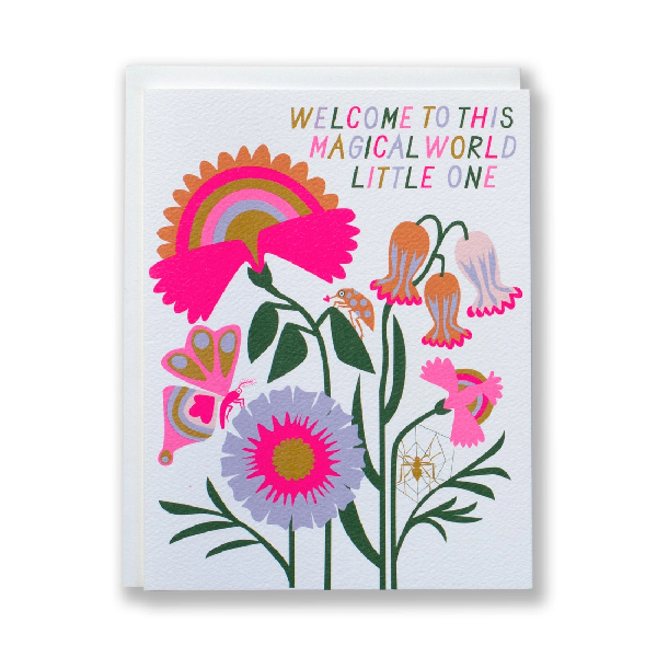 Magical World New Baby Card