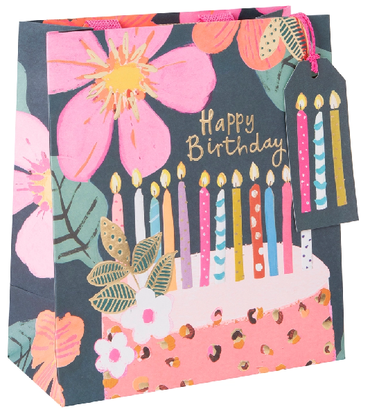 Medium Birthday Candles Gift Bag