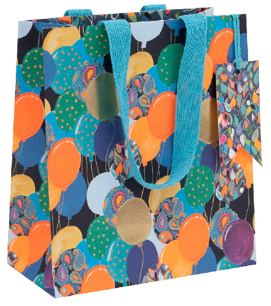 Medium Blue Balloons Gift Bag