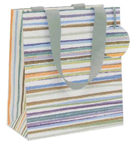 Medium Horizontal Stripes Gift Bag