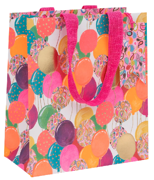 Medium Pink Balloons Gift Bag