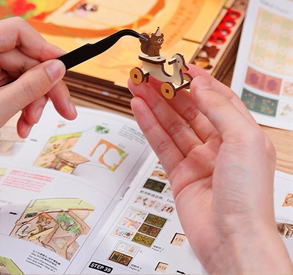 Miniature Diy Kit Book Nook | Mole's Apartment